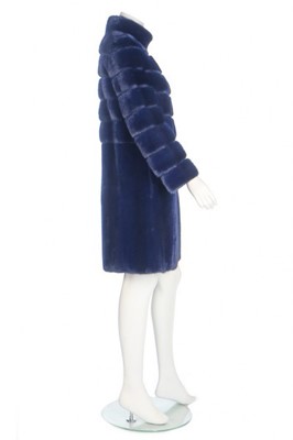 Lot 70 - A Fendi deep-blue mink fur coat, 2014,...