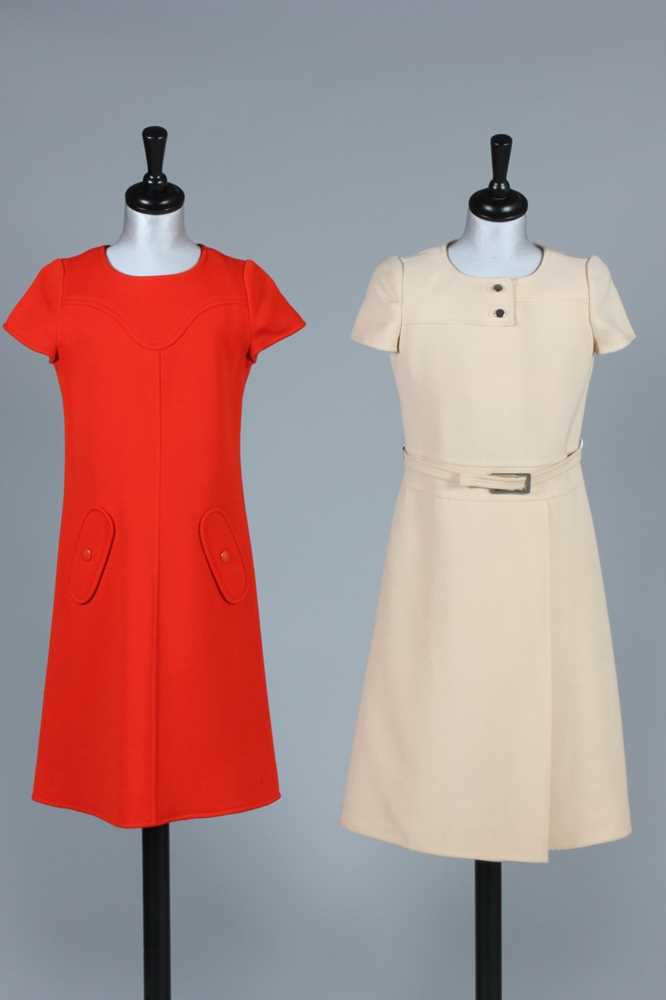 Lot 56 - Three Andre Courreges mini-dresses, late 1960s,...