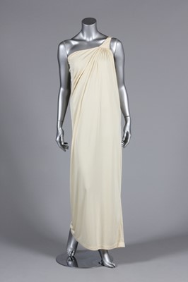 Lot 88 - A Yuki for Rembrant ivory jersey evening gown,...