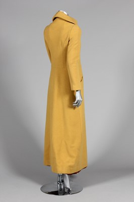Lot 114 - A Biba mustard wool maxi-coat, late 1960s,...