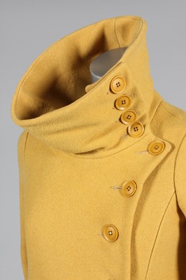 Lot 114 - A Biba mustard wool maxi-coat, late 1960s,...