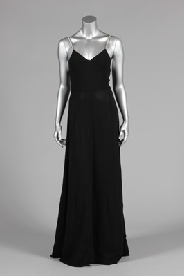 Lot 116 - A Biba black crepe evening dress and velvet...