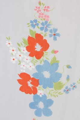 Lot 128 - An Ossie Clark for Radley floral printed grey...