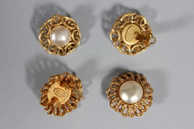 Lot 145 - Five pairs of Chanel ear-rings, 1980-90s, all...
