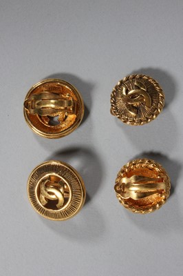 Lot 145 - Five pairs of Chanel ear-rings, 1980-90s, all...
