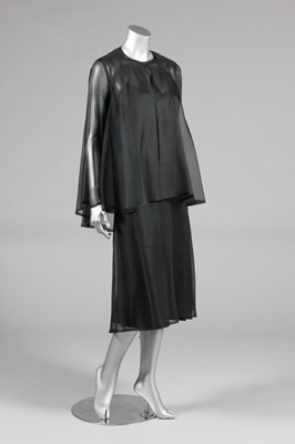 Lot 150 - A Givenchy couture black organza cocktail...