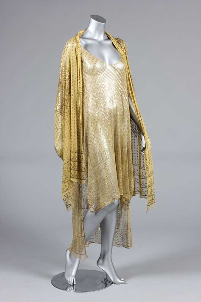 Lot 184 - A tunic formed from a 1920s yellow Azute