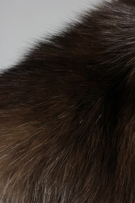 Lot 188 - A chocolate-brown mink jacket with deep sable...