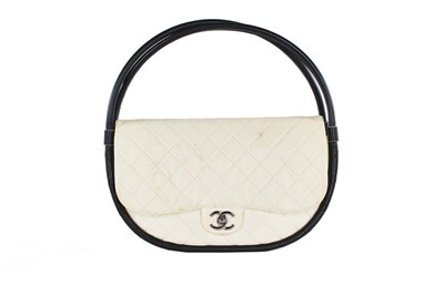 Lot 212 - A rare Chanel 'hula hoop' quilted lambskin...