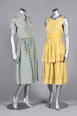 Lot 269 - A group of summery 1940s-50s dresses,...