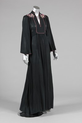 Lot 284 - An Ossie Clark embroidered cheesecloth dress,...