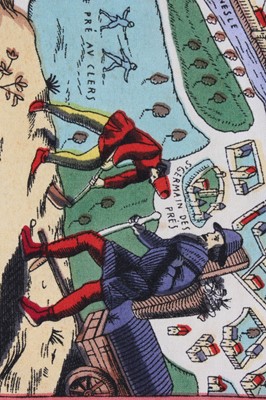 Lot 292 - A rare Hermès scarf depicting a map of Paris...