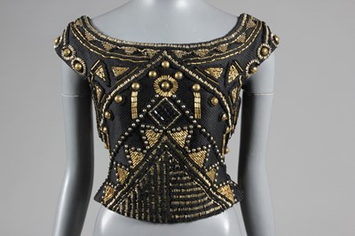 Lot 305 - A Gianni Versace embroidered bodice, 1980s,...