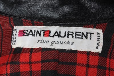 Lot 310 - An Yves Saint Laurent Rive Gauche black satin...