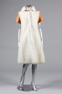 Lot 304 - A Courreges Couture Future faux sheepskin...