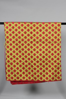 Lot 322 - A large rummage box of interesting fabrics,...