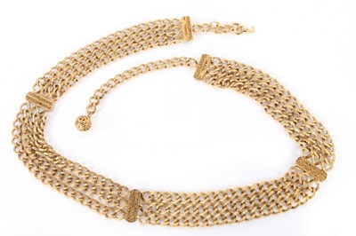 Lot 60 - An Yves Saint Laurent gilt chain necklace and...