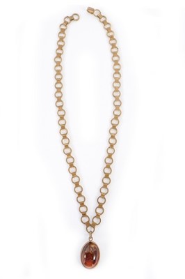 Lot 60 - An Yves Saint Laurent gilt chain necklace and...