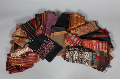 Lot 385 - A group of South East Asian textiles, late...