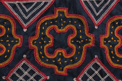 Lot 391 - A brightly embroidered kaftan, West African,...