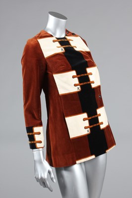 Lot 166 - A Roberta di Camerino printed brown and ivory...