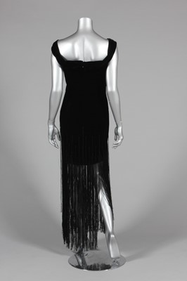 Lot 294 - A Bruce Oldfield couture black velvet 'flapper'...