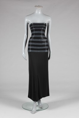 Lot 86 - An Hervé Leger beaded jersey sheath, probably...