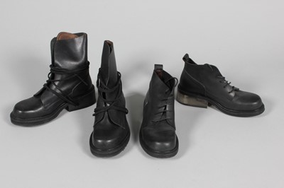 Lot 163 - Two pairs of Dirk Bikkembergs work boots,...