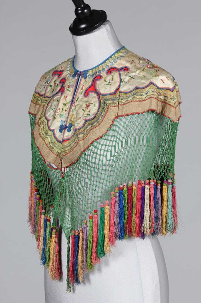 Lot 377 - An embroidered Xia pei, Chinese, probably...