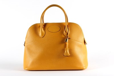 Lot 29 - An Hermès yellow epsom leather Bolide bag,...