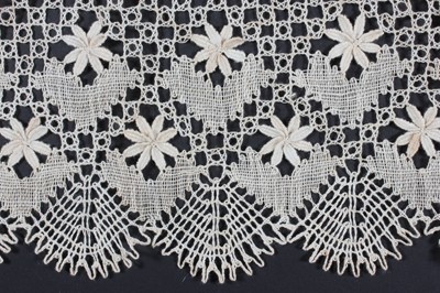 Lot 408 - A large group of mainly narrow edging lace,...