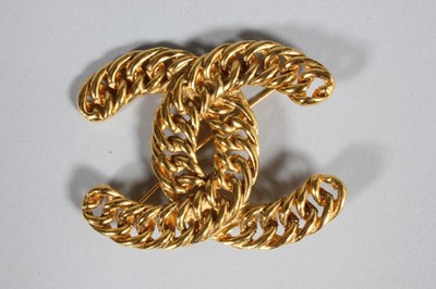 Lot 30 - Two pairs of Chanel chain edged ear-clips,...