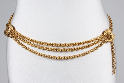 Lot 34 - A Chanel chain linked belt, 1980s, signed,...