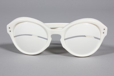Lot 60 - A pair of Andre Courreges white plastic...