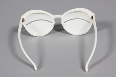 Lot 60 - A pair of Andre Courreges white plastic...