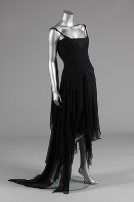 Lot 186 - An Alexander McQueen black chiffon...