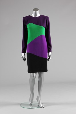 Lot 166 - An Yves Saint Laurent couture colour-block...