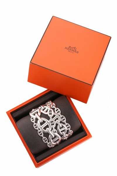 Lot 54 - An Hermès 'Chaîne d'Ancre' sterling silver...