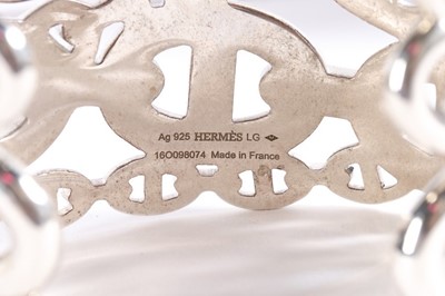 Lot 54 - An Hermès 'Chaîne d'Ancre' sterling silver...