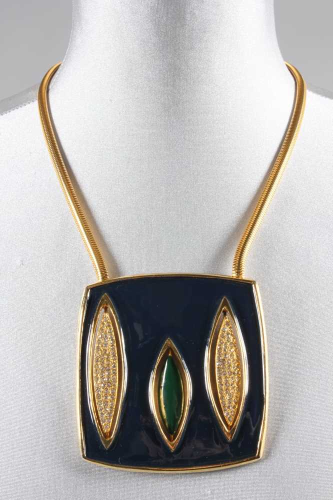 Lot 25 - A Pierre Cardin enamelled pendant, late 1960s,...