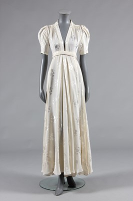 Lot 142 - An Ossie Clark ivory damask 'Bridget' dress,...