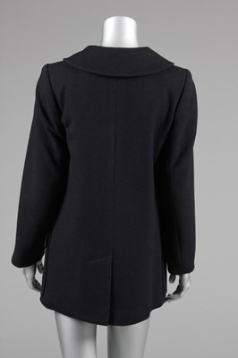 Lot 132 - Diana Vreeland's Saint Laurent navy wool pea...