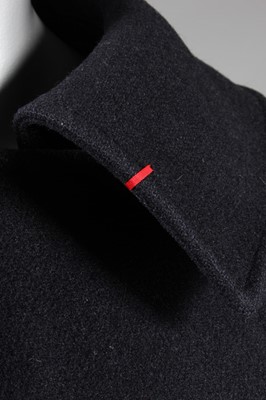 Lot 132 - Diana Vreeland's Saint Laurent navy wool pea...