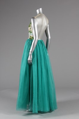 Lot 140 - A couture embroidered organza evening gown,...