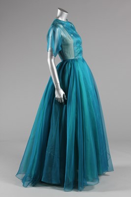 Lot 140 - A couture embroidered organza evening gown,...