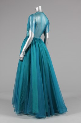 Lot 140 - A couture embroidered organza evening gown,...