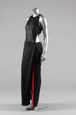 Lot 162 - A Gianni Versace clinging black and red...