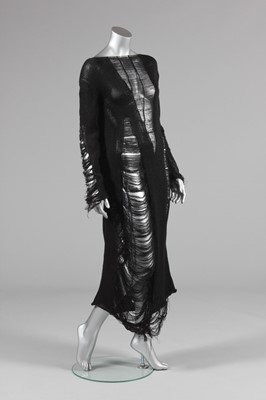 Lot 163 - A Yohji Yamamoto distressed knit gown...