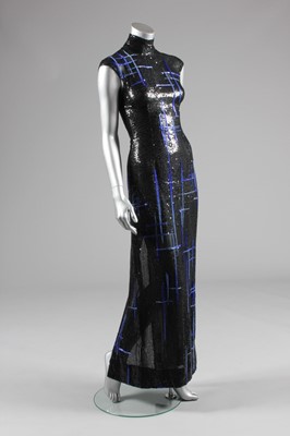 Lot 181 - An Alexander McQueen for Givenchy beaded black...