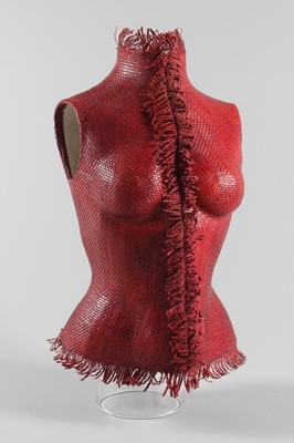 Lot 193 - A rare Alexander McQueen moulded leather...